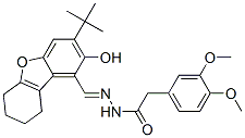 577985-11-6,Benzeneacetic acid, 3,4-dimethoxy-, [[3-(1,1-dimethylethyl)-6,7,8,9-tetrahydro-2-hydroxy-1-dibenzofuranyl]methylene]hydrazide (9CI)