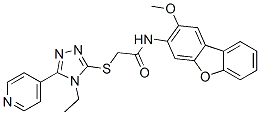 578001-72-6,Acetamide, 2-[[4-ethyl-5-(4-pyridinyl)-4H-1,2,4-triazol-3-yl]thio]-N-(2-methoxy-3-dibenzofuranyl)- (9CI)