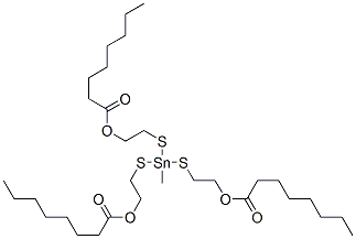 57813-62-4,(methylstannylidyne)tris(thioethane-2,1-diyl) trioctanoate
