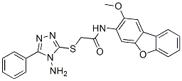 578745-02-5,Acetamide, 2-[(4-amino-5-phenyl-4H-1,2,4-triazol-3-yl)thio]-N-(2-methoxy-3-dibenzofuranyl)- (9CI)