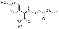 57938-86-0,Potassium (R)-((3-ethoxy-1-methyl-3-oxoprop-1-enyl)amino)(4-hydroxyphenyl)acetate