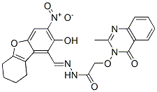 579443-40-6,Acetic acid, [(2-methyl-4-oxo-3(4H)-quinazolinyl)oxy]-, [(6,7,8,9-tetrahydro-2-hydroxy-3-nitro-1-dibenzofuranyl)methylene]hydrazide (9CI)
