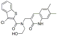 579455-48-4,Benzo[b]thiophene-2-carboxamide, 3-chloro-N-[(1,2-dihydro-6,7-dimethyl-2-oxo-3-quinolinyl)methyl]-N-(2-hydroxyethyl)- (9CI)