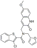 579457-51-5,Benzo[b]thiophene-2-carboxamide, 3-chloro-N-[(1,2-dihydro-6-methoxy-2-oxo-3-quinolinyl)methyl]-N-(2-furanylmethyl)- (9CI)