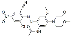 58049-96-0,N-[5-[bis(2-methoxyethyl)amino]-2-[(2-chloro-6-cyano-4-nitrophenyl)azo]-4-methoxyphenyl]acetamide