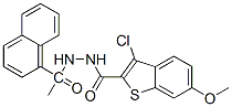581782-11-8,Benzo[b]thiophene-2-carboxylic acid, 3-chloro-6-methoxy-, 2-(1-naphthalenylacetyl)hydrazide (9CI)