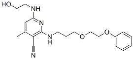 58444-23-8,6-[(2-hydroxyethyl)amino]-4-methyl-2-[[3-(2-phenoxyethoxy)propyl]amino]nicotinonitrile