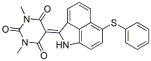 58470-74-9,1,3-dimethyl-5-[6-(phenylthio)benz[cd]indol-2(1H)-ylidene]barbituric acid