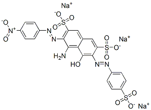 5850-37-3,trisodium 4-amino-5-hydroxy-3-[(4-nitrophenyl)azo]-6-[(4-sulphonatophenyl)azo]naphthalene-2,7-disulphonate