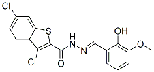 585550-85-2,Benzo[b]thiophene-2-carboxylic acid, 3,6-dichloro-, [(2-hydroxy-3-methoxyphenyl)methylene]hydrazide (9CI)