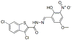 585560-50-5,Benzo[b]thiophene-2-carboxylic acid, 3,6-dichloro-, [(2-hydroxy-5-methoxy-3-nitrophenyl)methylene]hydrazide (9CI)