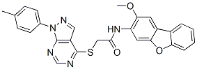 585562-55-6,Acetamide, N-(2-methoxy-3-dibenzofuranyl)-2-[[1-(4-methylphenyl)-1H-pyrazolo[3,4-d]pyrimidin-4-yl]thio]- (9CI)