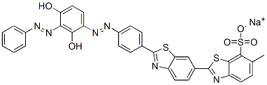 5863-88-7,sodium 2'-[4-[[2,4-dihydroxy-3-(phenylazo)phenyl]azo]phenyl]-6-methyl[2,6'-bibenzothiazole]-7-sulphonate