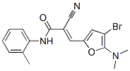 586340-35-4,2-Propenamide,  3-[4-bromo-5-(dimethylamino)-2-furanyl]-2-cyano-N-(2-methylphenyl)-