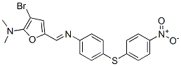 586340-68-3,2-Furanamine,  3-bromo-N,N-dimethyl-5-[[[4-[(4-nitrophenyl)thio]phenyl]imino]methyl]-