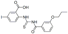 586391-88-0,5-IODO-2-[[[(3-PROPOXYBENZOYL)AMINO]THIOXOMETHYL]AMINO]-BENZOIC ACID