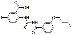 586393-42-2,2-[[[(3-BUTOXYBENZOYL)AMINO]THIOXOMETHYL]AMINO]-5-IODO-BENZOIC ACID