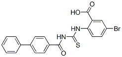 586393-83-1,2-[[[([1,1'-BIPHENYL]-4-YLCARBONYL)AMINO]THIOXOMETHYL]AMINO]-5-BROMO-BENZOIC ACID