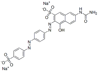 5873-20-1,disodium 7-[(aminocarbonyl)amino]-4-hydroxy-3-[[4-[(4-sulphonatophenyl)azo]phenyl]azo]naphthalene-2-sulphonate