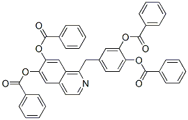 5878-49-9,1-[[3,4-bis(benzoyloxy)phenyl]methyl]isoquinoline-6,7-diyl dibenzoate