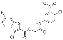 587835-36-7,Benzo[b]thiophene-2-carboxylic acid, 3-chloro-6-fluoro-, 2-[(4-chloro-3-nitrophenyl)amino]-2-oxoethyl ester (9CI)
