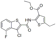 588674-17-3,3-Thiophenecarboxylicacid,2-[[(3-chloro-4-fluorobenzo[b]thien-2-yl)carbonyl]amino]-5-ethyl-,ethylester(9CI)
