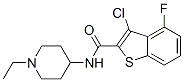 588677-39-8,Benzo[b]thiophene-2-carboxamide, 3-chloro-N-(1-ethyl-4-piperidinyl)-4-fluoro- (9CI)