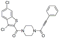 588678-08-4,Piperazine, 1-[(3,6-dichlorobenzo[b]thien-2-yl)carbonyl]-4-(1-oxo-3-phenyl-2-propynyl)- (9CI)