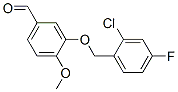 588681-50-9,3-[(2-CHLORO-4-FLUOROBENZYL)OXY]-4-METHOXYBENZALDEHYDE