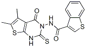 588711-40-4,Benzo[b]thiophene-3-carboxamide, N-(1,4-dihydro-5,6-dimethyl-4-oxo-2-thioxothieno[2,3-d]pyrimidin-3(2H)-yl)- (9CI)