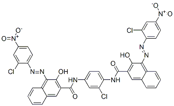 58872-62-1,N,N'-(2-chloro-1,4-phenylene)bis[4-[(2-chloro-4-nitrophenyl)azo]-3-hydroxynaphthalene-2-carboxamide]