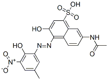 58890-64-5,7-(acetylamino)-3-hydroxy-4-[(2-hydroxy-5-methyl-3-nitrophenyl)azo]naphthalene-1-sulphonic acid
