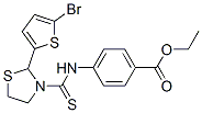 590380-02-2,Benzoic acid, 4-[[[2-(5-bromo-2-thienyl)-3-thiazolidinyl]thioxomethyl]amino]-, ethyl ester (9CI)