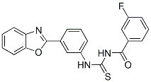 590394-64-2,Benzamide, N-[[[3-(2-benzoxazolyl)phenyl]amino]thioxomethyl]-3-fluoro- (9CI)