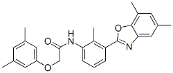 590395-77-0,Acetamide, N-[3-(5,7-dimethyl-2-benzoxazolyl)-2-methylphenyl]-2-(3,5-dimethylphenoxy)- (9CI)
