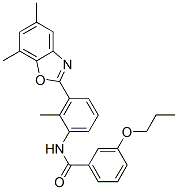 590395-84-9,Benzamide, N-[3-(5,7-dimethyl-2-benzoxazolyl)-2-methylphenyl]-3-propoxy- (9CI)