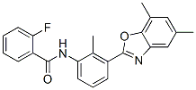 590395-93-0,Benzamide, N-[3-(5,7-dimethyl-2-benzoxazolyl)-2-methylphenyl]-2-fluoro- (9CI)