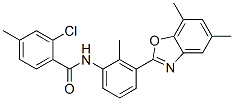 590395-96-3,Benzamide, 2-chloro-N-[3-(5,7-dimethyl-2-benzoxazolyl)-2-methylphenyl]-4-methyl- (9CI)