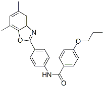 590396-11-5,Benzamide, N-[4-(5,7-dimethyl-2-benzoxazolyl)phenyl]-4-propoxy- (9CI)