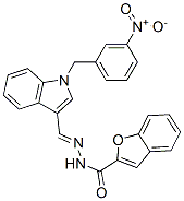 590397-18-5,2-Benzofurancarboxylicacid,[[1-[(3-nitrophenyl)methyl]-1H-indol-3-yl]methylene]hydrazide(9CI)