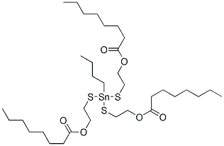 59118-80-8,(butylstannylidyne)tris(thioethylene) trioctanoate