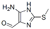59153-29-6,1H-Imidazole-4-carboxaldehyde, 5-amino-2-(methylthio)- (9CI)