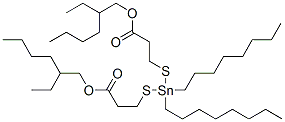 59185-95-4,2-ethylhexyl 12-ethyl-5,5-dioctyl-9-oxo-10-oxa-4,6-dithia-5-stannahexadecanoate