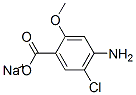 59319-13-0,SODIUM 2-METHOXY-4-AMINO-5-CHLOROBENZOATE