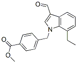 593237-07-1,Benzoic acid, 4-[(7-ethyl-3-formyl-1H-indol-1-yl)methyl]-, methyl ester (9CI)
