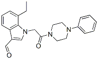 593237-25-3,Piperazine, 1-[(7-ethyl-3-formyl-1H-indol-1-yl)acetyl]-4-phenyl- (9CI)