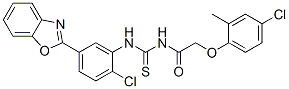 593238-43-8,Acetamide, N-[[[5-(2-benzoxazolyl)-2-chlorophenyl]amino]thioxomethyl]-2-(4-chloro-2-methylphenoxy)- (9CI)