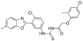 593238-44-9,Acetamide, N-[[[4-chloro-3-(6-methyl-2-benzoxazolyl)phenyl]amino]thioxomethyl]-2-(4-chloro-2-methylphenoxy)- (9CI)
