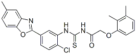 593238-49-4,Acetamide, N-[[[2-chloro-5-(5-methyl-2-benzoxazolyl)phenyl]amino]thioxomethyl]-2-(2,3-dimethylphenoxy)- (9CI)