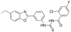 593238-52-9,Benzamide, 2-chloro-N-[[[3-(5-ethyl-2-benzoxazolyl)phenyl]amino]thioxomethyl]-4-fluoro- (9CI)
